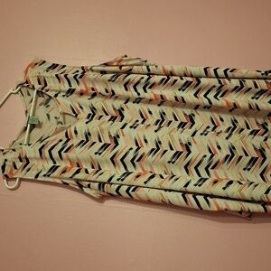 Chevron Pattern Sleeveless Top